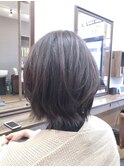 丸み外ハネショートのグラデーションボブ☆