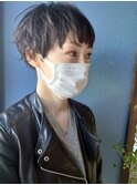 《Kubu hair》くせ毛活かしたマッシュショート