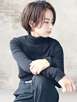 ヘアーアンジェ 南矢野目店(Hair ange) 【イルミナカラー×髪質改善TR】耳かけショートスタイル