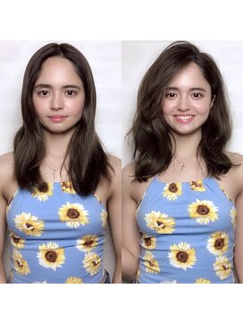 アフロート ギンザ(AFLOAT GINZA) AFLOAT GINZA【仲道 弘泰】大人くびれセミディ【before→after】