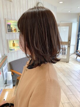 カムバイネオリーブ 溝の口店(Cam by neolive) 白髪ぼかしハイライト　レイヤーボブ　30代40代50代におすすめ