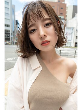 ピンク バイ アンジェリカ 瓢箪山店(PINQ by ANGELICA) #PINQ #レイヤーボブ #シースルーバング