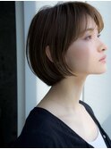 前髪ありショートボブ20代30代40代【AIN.表参道】川原大地