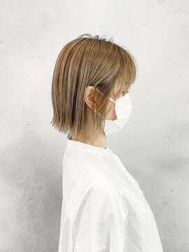 ハルキ ミナト ジャパン オオサカ(HARUKI MINATO japan OSAKA) 外ハネボブ 20代30代40代ヘア 小顔 大阪ボブ 梅田