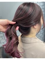 イキプラスディードットログ 大和八木駅前店(ikii+D.Log) ハイライトカラー ピンクカラー チェリーピンク