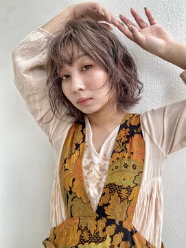 クオン 今泉(quon) 【DAISUKE】ランダムウェーブショート　-天神 今泉 薬院-