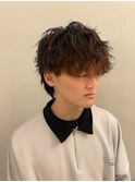 ネオウルフ メンズマッシュ 波巻きパーマ