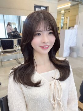 アリュウル 表参道(ALLURE) 透明感グレージュカラー　韓国くびれ巻き　学割U24