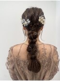 あみおろしスタイルヘアアレンジ