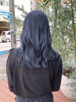 アース 東戸塚店(HAIR & MAKE EARTH) 透明感抜群♪20代30代ダブルカラーブリーチネイビーブルー