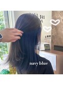 ♪インナーカラー×ネイビーブルー♪