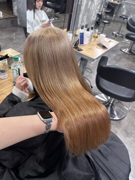 スリー 横浜(THREE) 【sumire指名】ブリーチありダブルカラー+髪質改善Tr