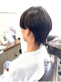 【見附 今町】学生カット マッシュウルフ 外ハネ 黒髪