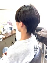 コアフィールフィス(COIFFURE fils) 【見附 今町】学生カット マッシュウルフ 外ハネ 黒髪