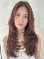 ヘアサロンラルガ 下曽根店(Hair salon Raruga) ハイライトカラーミルクティーベージュレイヤーカット