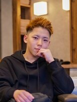 スター(STAR)&nbsp;スパイキー×フェードショート/学生/アップバング/メンズ