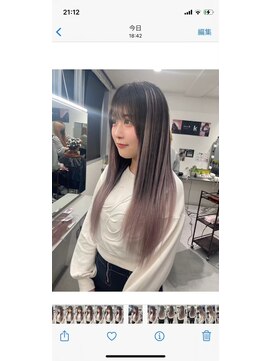 キング 高槻(K!ng) 縮毛矯正髪質改善ハイライトレイヤーカット枚方美容室エクステ