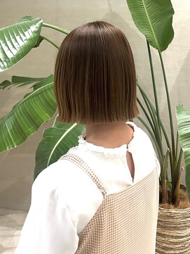 ルシードスタイルサワ(LUCIDO STYLE sawa) 20代30代ぱっつんボブ◎切りっぱなし×シースルーバング垢抜け