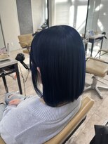 アジールヘア 所沢プロペ通り店(agir hair)&nbsp;大人可愛い◎ブルーブラック透明感艶髪ロング