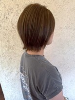 プリモ ココ 鍋島店(Primo coco.)&nbsp;丸みショート ショートボブ ハイライト 美髪 透明感カラー