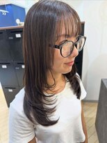 ユニ バイ マグ 長野店(Uni.by Mag)&nbsp;似合わせレイヤーカット×ブリーチなし透明感カラー