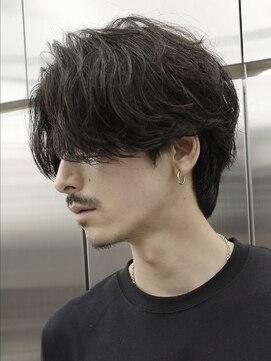 フィフス 大分(fifth) 大分毛流れスパイラルパーマメンズパーマセンターパートウルフ