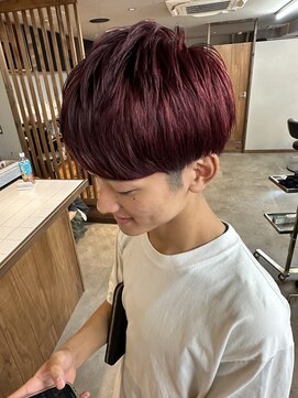 ジャンクス 千葉(junks) 光の当たり方で変わるディープレッド/マッシュ/juri