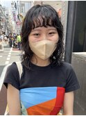 【三ツ井純】ミディアムパーマ ミディアムレイヤー 前髪パーマ