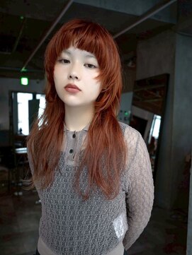 ギークス(GEEKS) 【GEEKS渋谷】ミディアムレイヤー/ウルフ/20代30代/ワンブリーチ