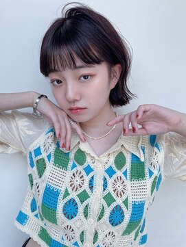 ガーデン 銀座(GARDEN) ボブ ボブレイヤー 透明感カラー 前髪 顔周り カット ヘアメ