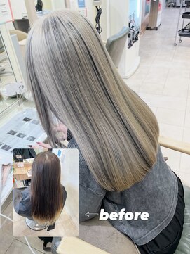 クレア 相武台(CREA) デザインブリーチカラー(ブリーチカラー/ダブルカラー)