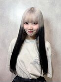 ルーツカラー ホワイトカラー ダブルカラー デザインカラー