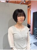 小顔見せ丸みショート×顔まわりレイヤー