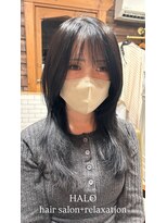 ハロ(HALO)&nbsp;透ける暗髪×韓国風レイヤー