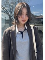 クプラ(Qpula)&nbsp;くびれミディアム 透け感ブラウン