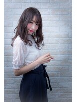 ヘアーアートシフォン 池袋西口店(Hair art chiffon)&nbsp;ブルージュカラーアシメで似合わせカットヴェールウェーブ 池袋