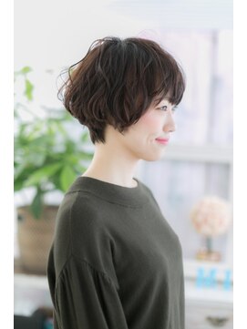 ミック ヘアアンドビューティー 大山店(miq  Hair&Beauty) ダークトーンで引き締め！小顔バルーンボブ