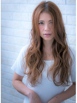 ソア 武蔵小杉(SOAR) 無造作黒髪伸ばしかけラフヴェールウェーブの小顔フェザーロング