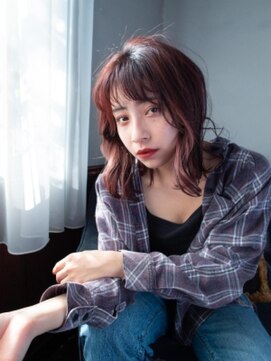 錦糸町 美容室 ラウンズ(Rounds) イヤリングカラーミディ