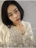 【milly梅田店】ダークカラー×ナチュラルボブ