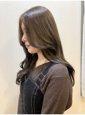 前髪/グレーベージュ/ブラウン/ラベンダー/ウェットカット
