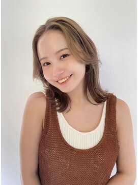 デート 下北沢(DATE) 韓国風カーテンバング×シースルーバングレイヤー