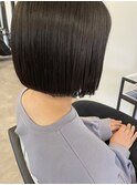 20代30代ミニボブストレート丸み小顔