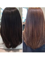 カラーズ(PRIVATE HAIR SALON COLOR'S) 黒い白髪染めからここまで変わる◎ピンクブラウン
