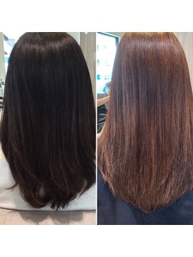 カラーズ(PRIVATE HAIR SALON COLOR'S) 黒い白髪染めからここまで変わる◎ピンクブラウン