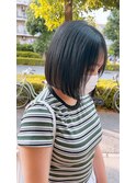縮毛してボブカット