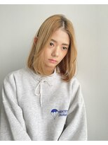 トレス(TRESS)&nbsp;内巻きボブ　レイヤーボブ　切りっぱなしボブ　ハイトーン