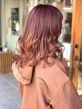 ロウバイレボ 柏(lou by revo) くびれミディ/イヤリングカラー/前髪イメチェンラベンダーカラー