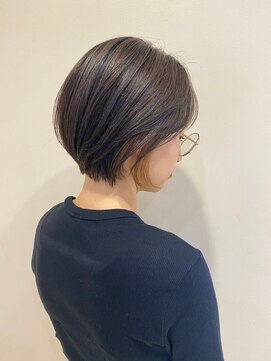 イーストハムネオ(EAST HAM NEO) 丸みショート×透明感グレージュ