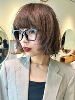 ノイカーム(noi Calm) 顔周りレイヤーカットグレージュカラーくびれボブショートカット